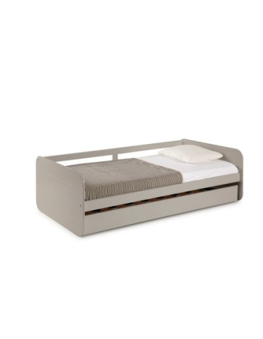 Cama Nido Redona 90x190 Gris C/Sma