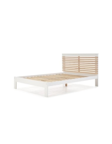 Cama Vectra 140x190 Blanco/Cera Blanca C/Sm