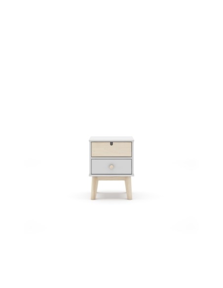 Mesita Estefania 2c Blanco/Cera Blanca