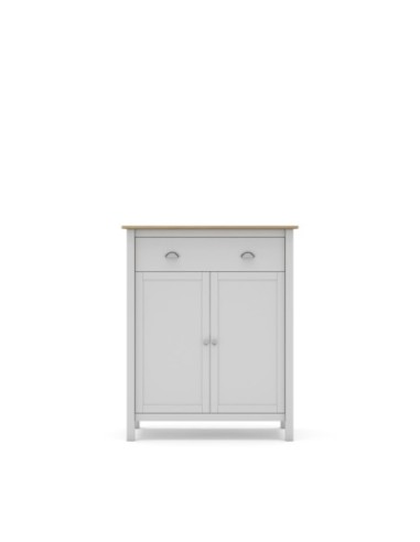 Mueble Aux. Misti 2p1c Blanco/Roble