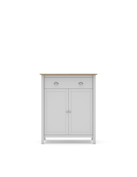 Mueble Aux. Misti 2p1c Blanco/Roble