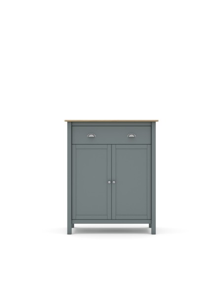 Mueble Aux. Misti 2p1c Verde Kaki 444c/Roble