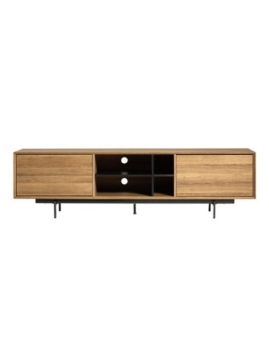 Mueble Tv Beatriz 1p2c 180cm Roble W/Negro