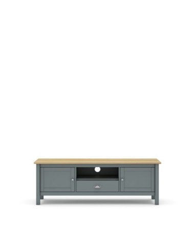 Mueble Tv Misti 2p1c1h Verde Kaki 444c/Roble