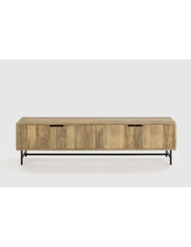 Mueble Tv Mundra 4p Madera Mango Pata Metal