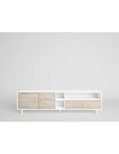 Mueble Tv Roald 2p1c3h Blanco/Sahara