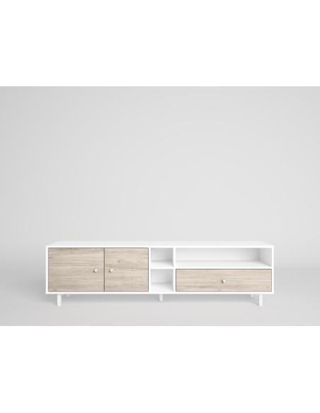 Mueble Tv Roald 2p1c3h Blanco/Sahara