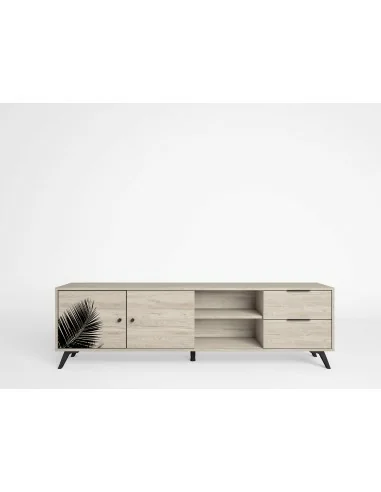 Mueble Tv Palmero (2 puertas 2 cajones)2h Sahara/Serigrafia