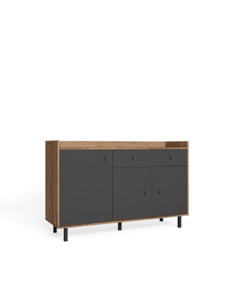 Aparador Malta 3p1c Nogal Sabi/Pizarra