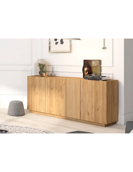 Aparador Rayana 4p Natural/DiseñO