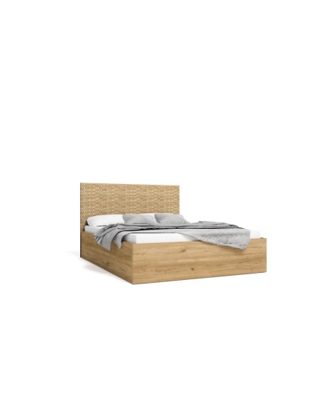 Cama Abatible Malaca 140cm Natural/Serigrafia C/Sm