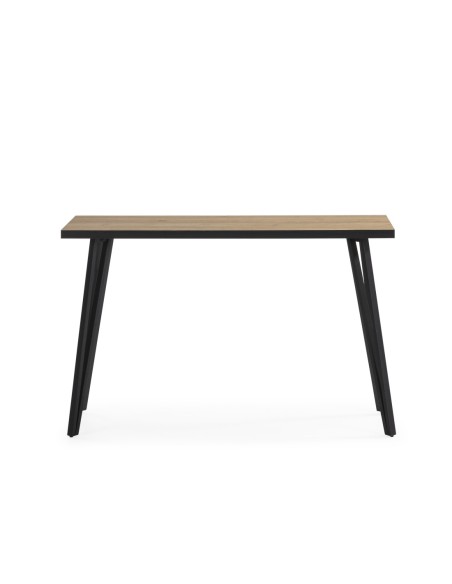 Consola Sindi 120x40 Natural/Canto Bocamina Pie Ne