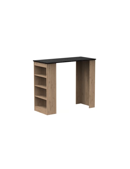 Mesa Bar Peru Sepet/Marmol Negro 4 Estantes