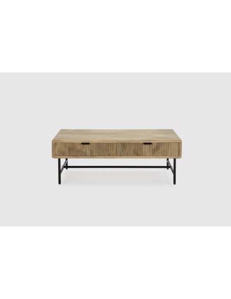 Mesa Centro Mundra 120cm Madera Mango Pata Metal
