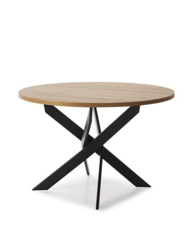 Mesa Redonda Ther 120cm Natural Pata...