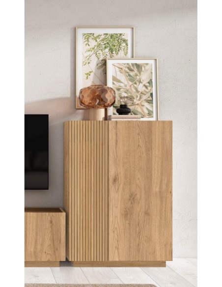 Mueble Aux. Rayana 2p Natural/DiseñO