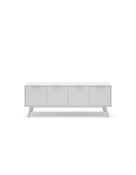 Mueble Tv Campus 4p Blanco/Cera Blanca