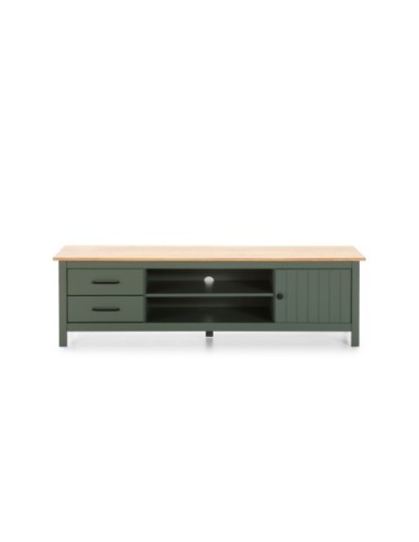 Mueble Tv Miranda 1p2h2c Verde 5615/Cera Mueble Tv Miranda 1p2h2c Verde 5615/Cera