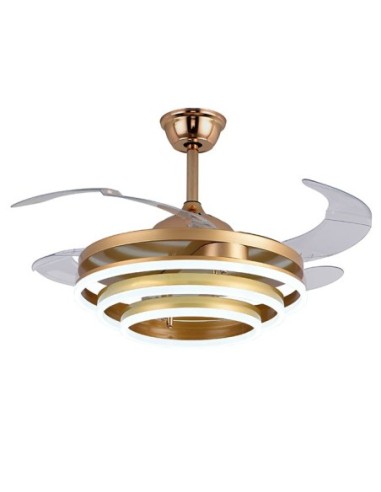 Ventilador DC SFERA oro, 4 aspas...