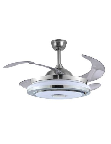 Ventilador DC SOLANO níquel, 4 aspas...