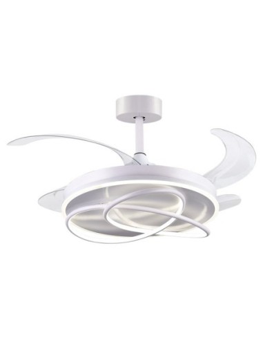 Ventilador DC ATLAS blanco, 4 aspas...