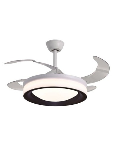 Ventilador DC TITAN blanco y negro, 4...