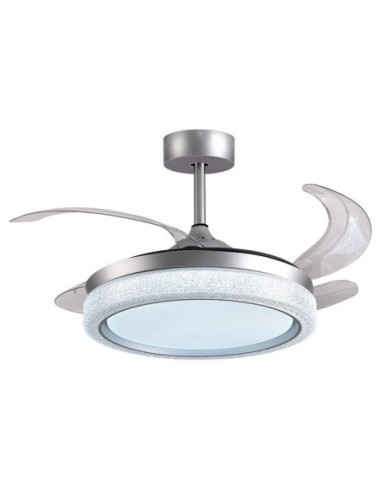 Ventilador DC ACANTO plata, 4 aspas...