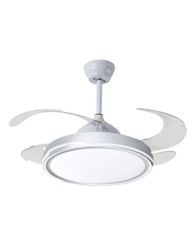 Ventilador DC TORONTO blanca, 4 aspas...