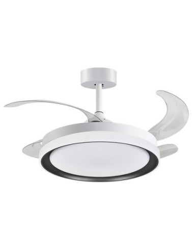 Ventilador DC KIGALI blanco/negro, 4...