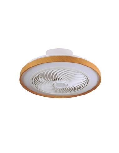 Ventilador DC CATHAY blanco/madera, 5...