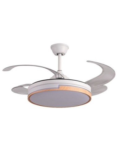 Ventilador DC ROBIN blanco/haya, 4...