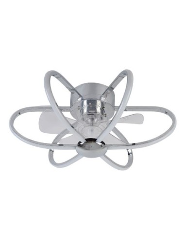 Ventilador AC JURA cromo, 5 aspas,...