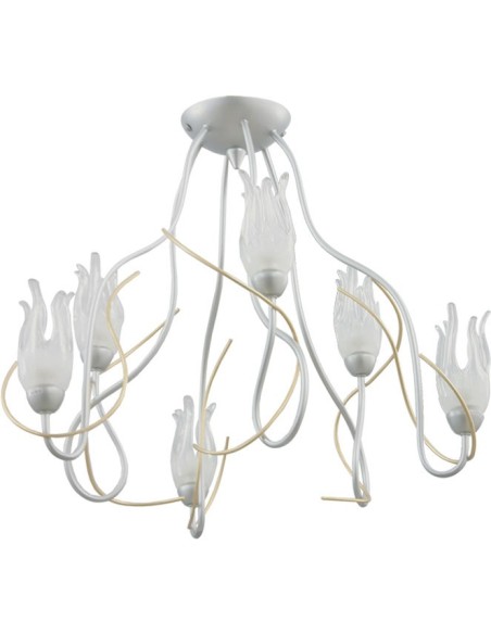 Lámpara de Techo BARI 6xG9 Al.43xD.50cm Gris