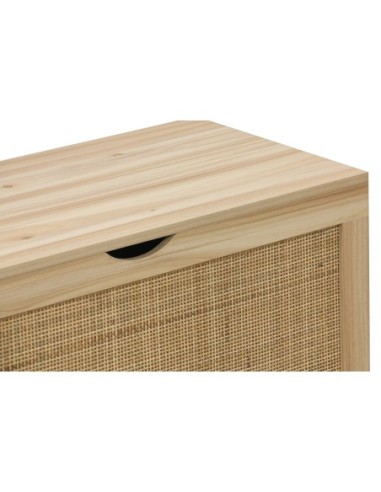 Baul Decor 80 X 40 Cm Pino / Rattan