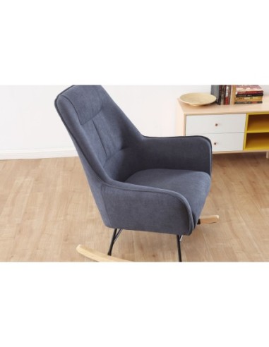 Butaca Mecedora Rocker Tejido Gris