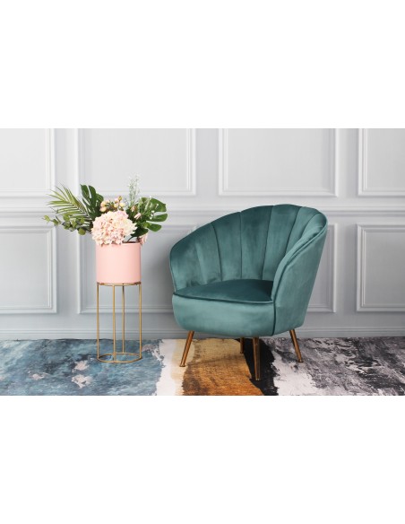 Butaca Neptuno Velvet Verde Aguamarina