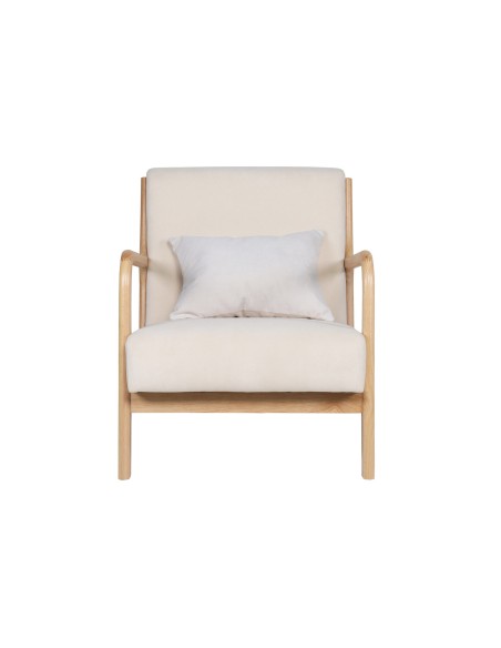 Butaca Tokio Microfibra Beige / Madera