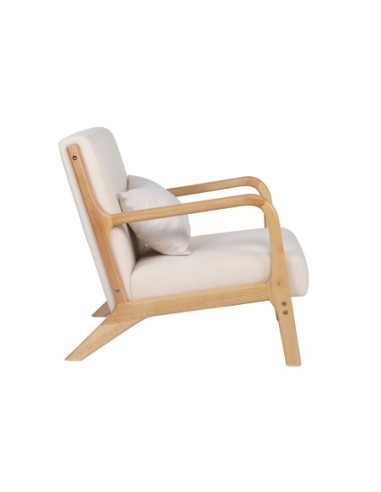 Butaca Tokio Microfibra Beige / Madera