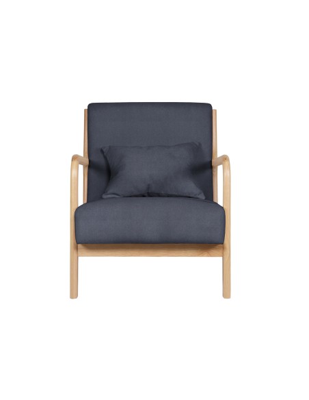 Butaca Tokio Tejido Gris / Madera