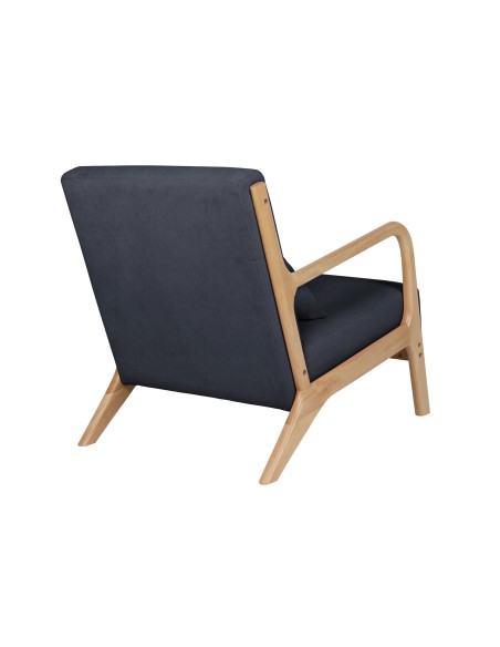 Butaca Tokio Tejido Gris / Madera