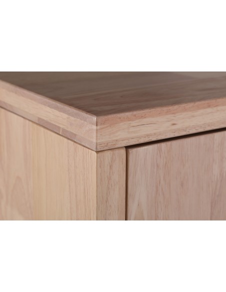 Consola Alta Berg 120 X 40 Cm Roble Nordish / Negro