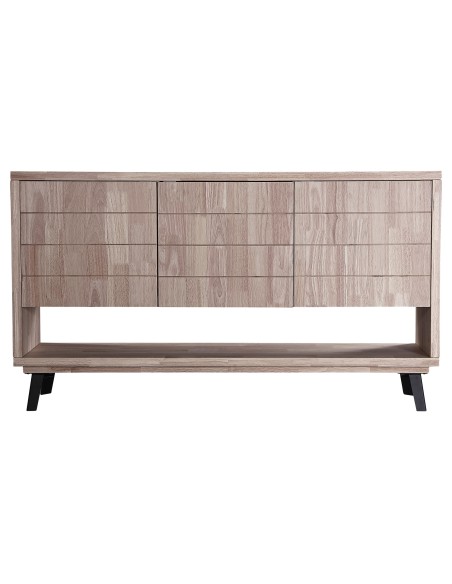 Consola Baja Berg 153 X 40 Cm Roble Honey / Negro