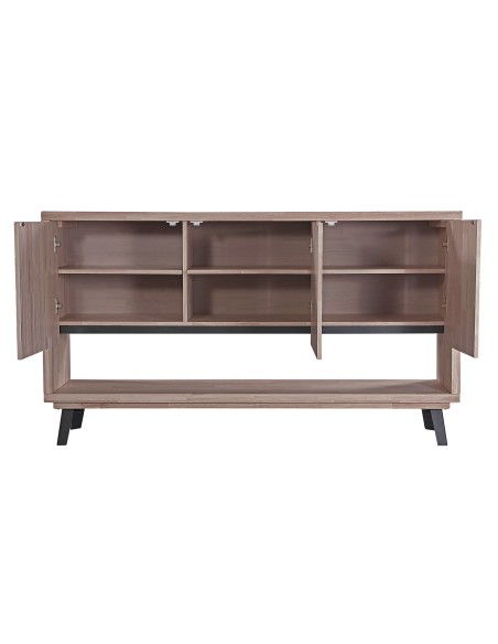 Consola Baja Berg 153 X 40 Cm Roble Honey / Negro