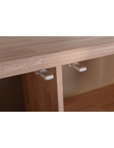 Consola Baja Berg 153 X 40 Cm Roble Nordish / Negro