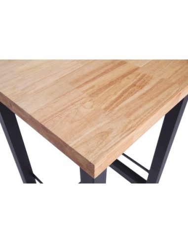 Mesa Alta Loft 70 X 70 Cm Roble...