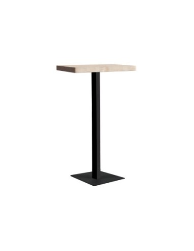 Mesa Alta Moss 60 X 60 Cm Roble Nordish / Negro