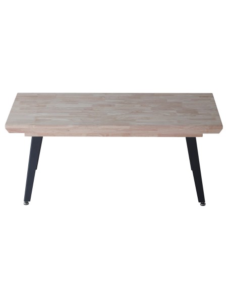 Mesa Centro Elevable Berg 120 X 60 Cm Roble Honey / Negro