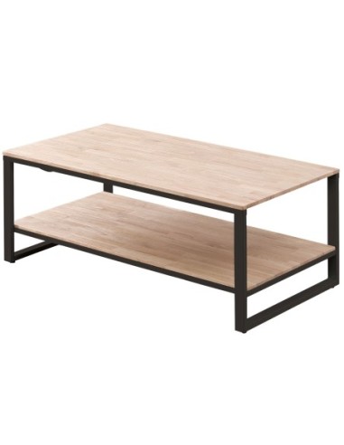 Mesa Centro Elevable Jack 120 X 60 Cm Roble Nordish  / Negro