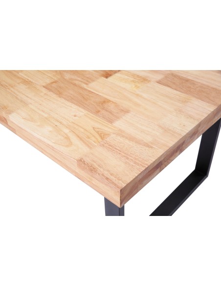 Mesa Centro Natural 120 X 60 Cm  Roble Nordish / Negro