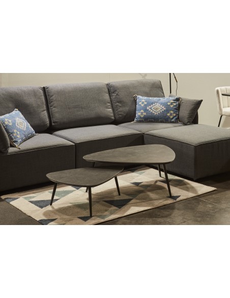 Mesa Centro Nido Vulcano Ceramic Negro / Negro